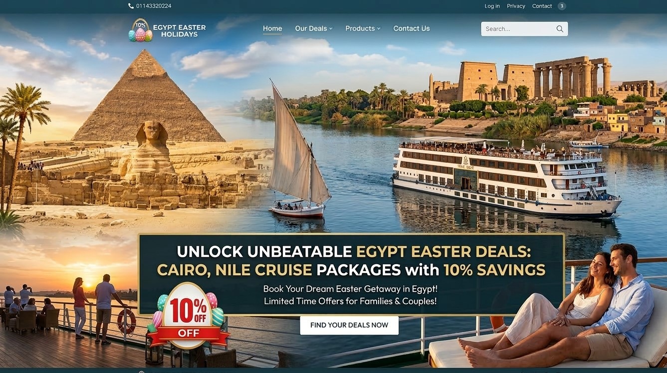 Unlock Unbeatable Egypt Easter Deals: Cairo, Cruise Packages with 10% Savings