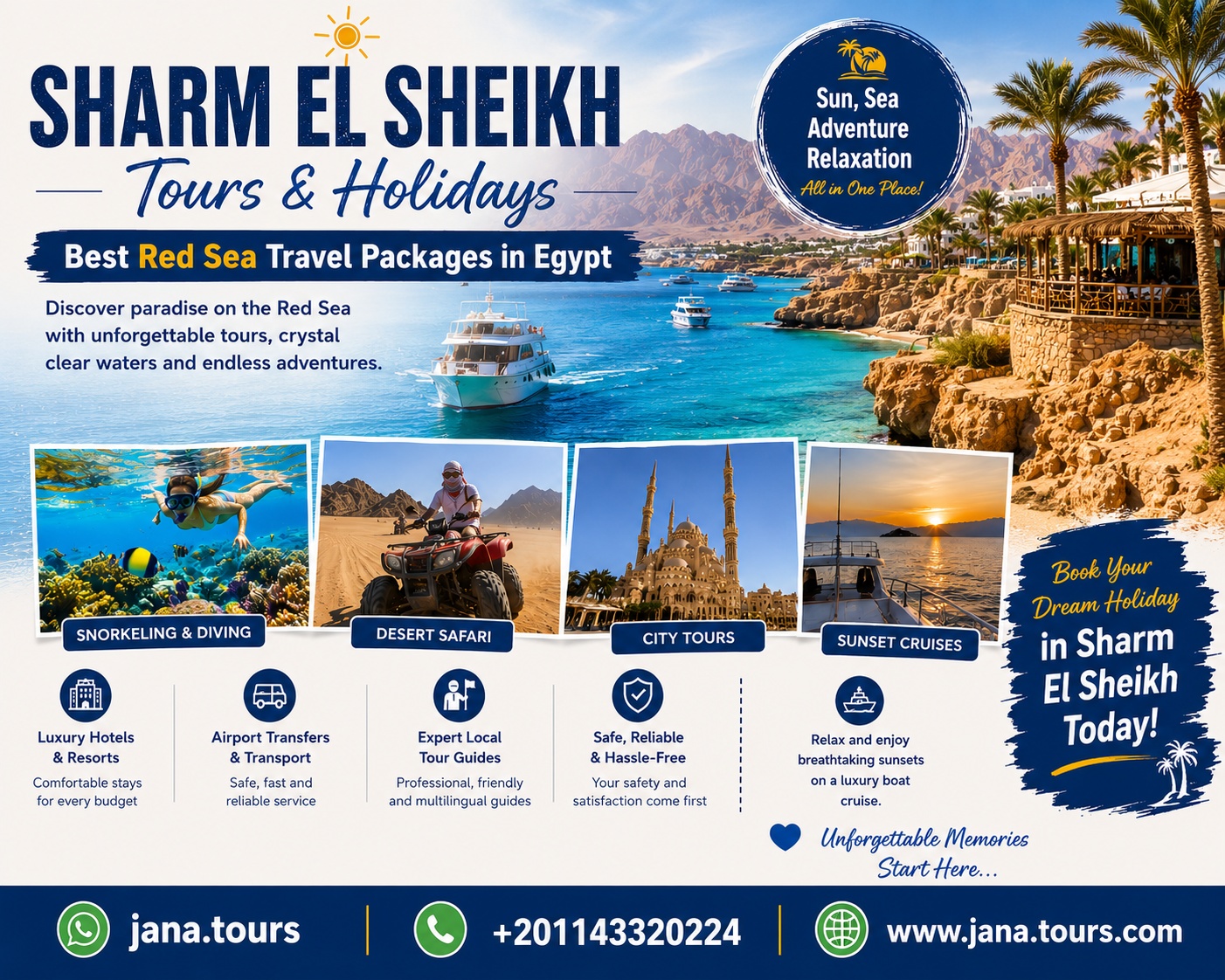 Sharm El Sheikh Tours & Holidays – Best Red Sea Travel Packages in Egypt