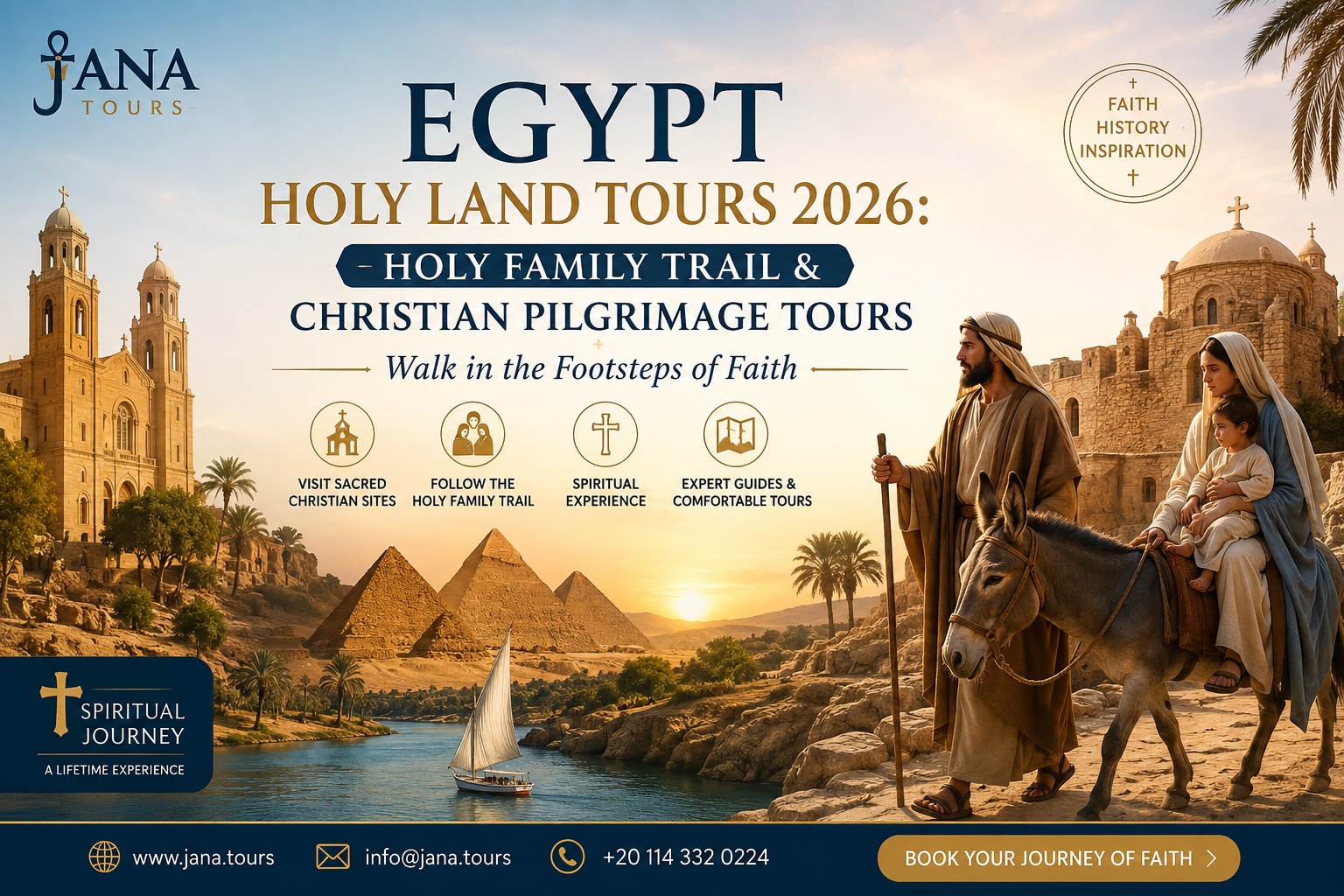 Egypt Holy Land Tours 2026: Holy Family Trail & Christian Pilgrimage Tours