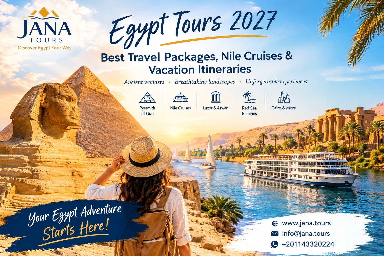 Egypt Tours 2027: Best Travel Packages, Nile Cruises & Vacation Itineraries